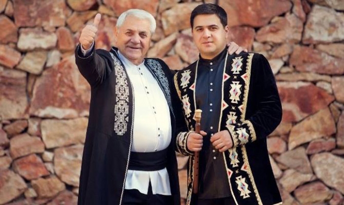 Дживан Гаспарян с внуком