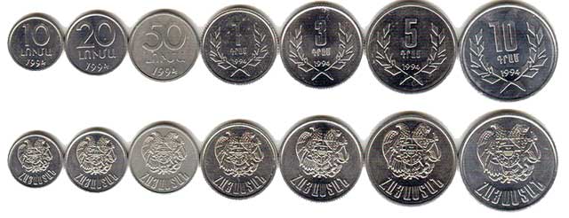 Армянский драм - монеты