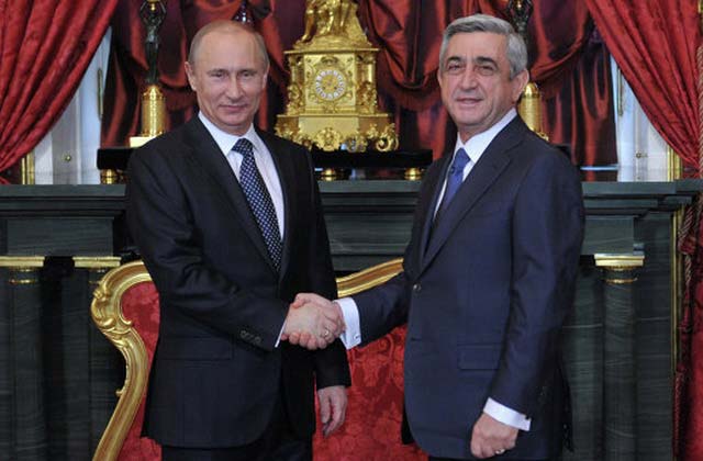 Серж Саргсян и Владимир Путин