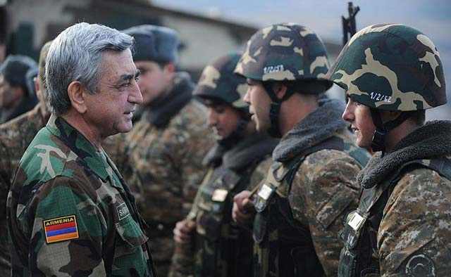 Серж Саргсян армия Армении