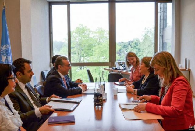 Зограб Мнацаканян встретился с Верховным комиссаром ООН по правам человека Мишель Бачелет