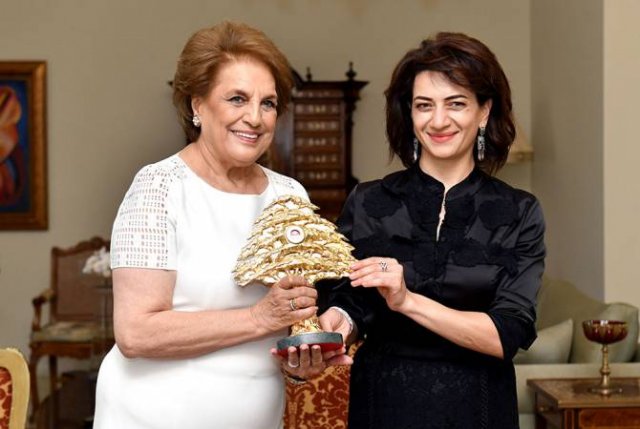 Анна Акопян пригласила супругу президента Ливана в Армению