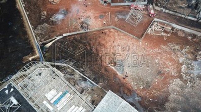 Последствия пожара на ТЭЦ под Москвой показали с высоты