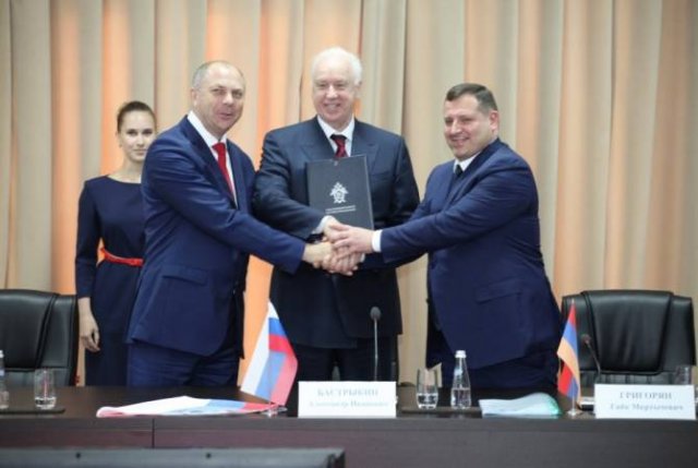 Председатели СК Армении, России и Беларуси подписали документ о сотрудничестве