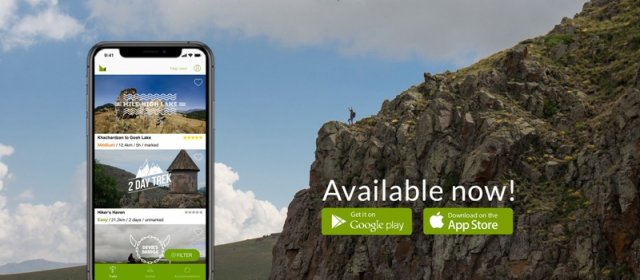 Пешеходные маршруты Армении – уже в APP store и Google Play