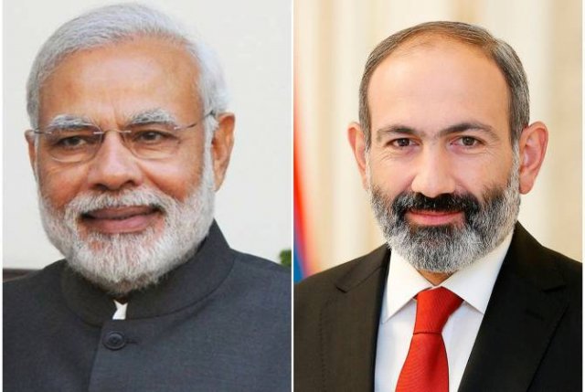 Премьер-министр Армении поздравил премьер-министра Индии с Днем Независимости