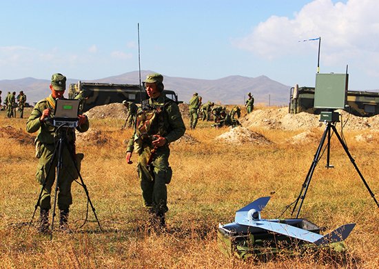 Военнослужащие российской военной базы в Армении провели мониторинг двустороннего учения с применением БЛА
