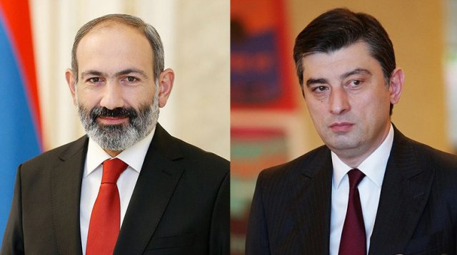 Никол Пашинян провёл телефонный разговор с новоизбранным премьером Грузии Георгием Гахарией