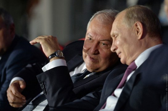 В связи с Днем независимости Армении Владимир Путин направил поздравительное послание Армену Саркисяну