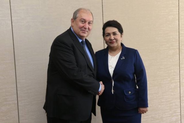 Армен Саркисян встретился с председателем Сената Узбекистана