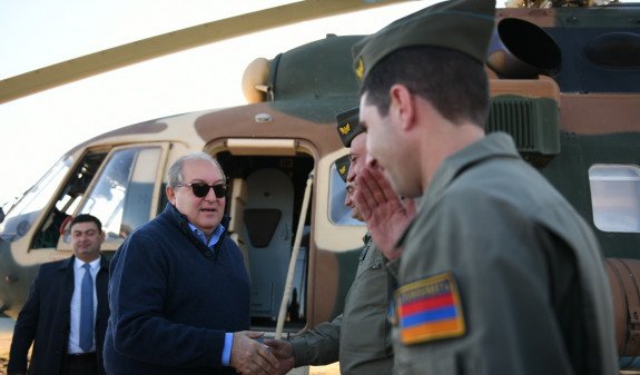 Президент Армении прибыл в Тавушскую область с рабочим визитом