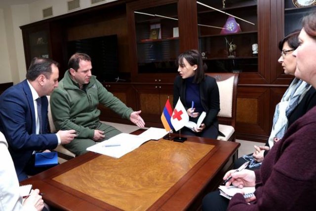 Министр обороны Армении принял руководителя делегации Международного комитета Красного креста