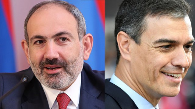 Никол Пашинян поздравил Педро Санчеса с переизбранием на должность председателя правительства Испании
