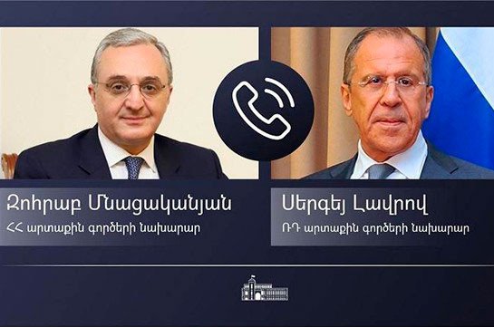 Зограб Мнацаканян и Сергей Лавров обсудили напряженную ситуацию на армяно-азербайджанской границе