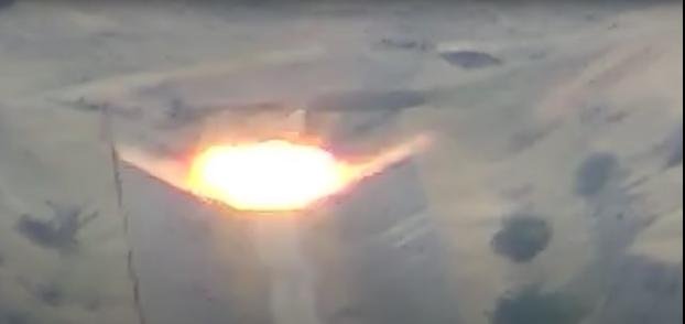 Опубликован видеоматериал с уничтожением очередной азербайджанской военной техники