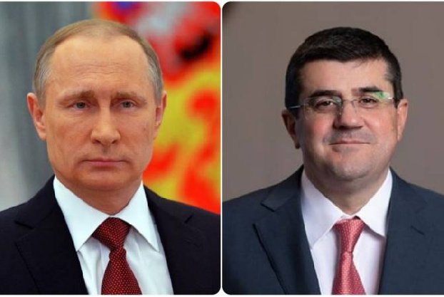 Президент Республики Арцах поздравил Владимира Путина с Днем рождения