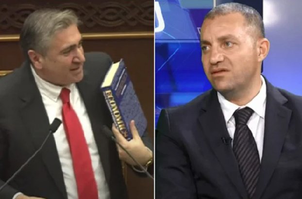 Opposition MP presented a textbook on economics to the head of the Armenian Ministry of Economy