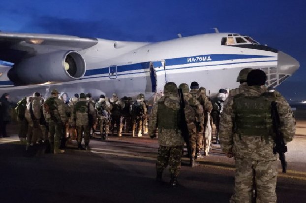 Армянские миротворцы ОДКБ возвращаются из Казахстана самолётами ВКС России