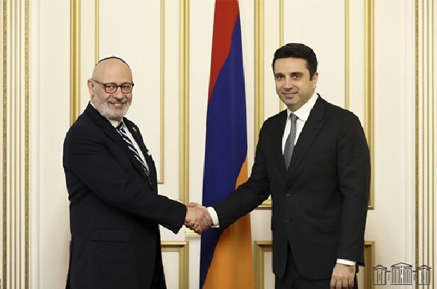 Parliament Speaker Receives Israeli Ambassador to Armenia